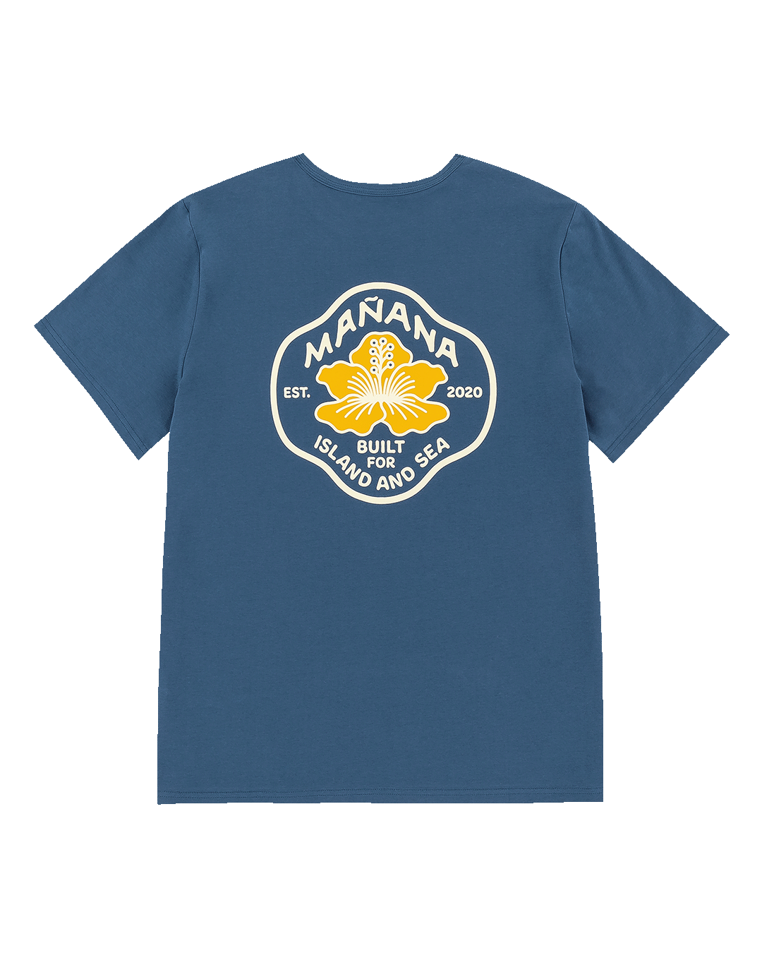 Mañana Hibiscus Tee - Blue