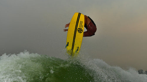 Kanuk Wakesurf Board Burnsy Pro Yellow
